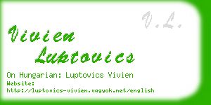 vivien luptovics business card